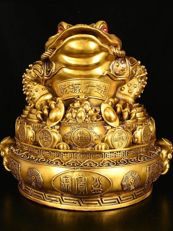 纳福系列 · 纯铜三足金蟾摆件