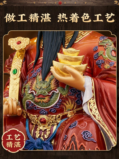 纳福系列 · 纯铜彩绘文财神像